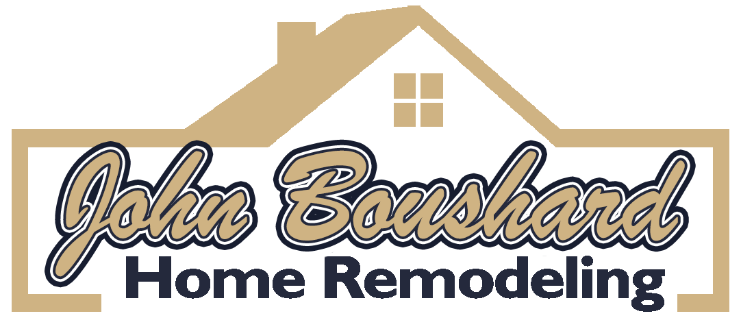 John Boushard Home Remodeling - gold and black logo black text - Decatur, IL